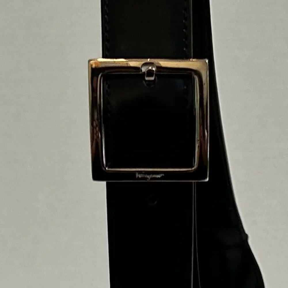 Black Salvatore Ferragamo Gancini Hobo Shoulder Bag with dust bag AQ-210170 - Picture 7 of 15